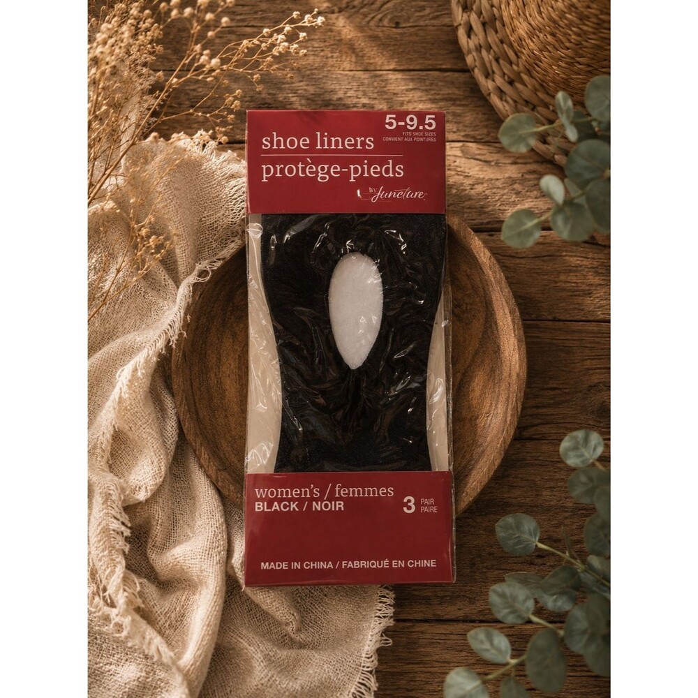 Juncture Womens Low Cut No Show Foot‎ Liners Set 3 Size 5-9.5